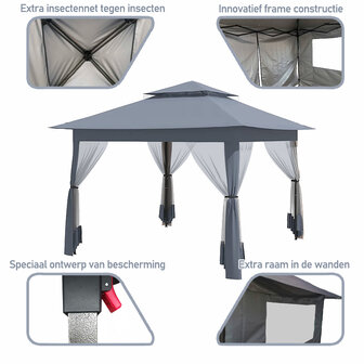 Popup Partytent Santa Barbara Met Extras