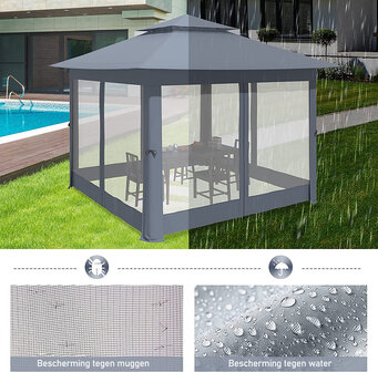 Popup Partytent Santa Barbara Met Extras