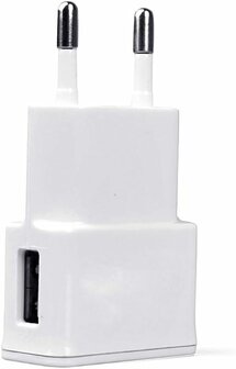 El Jardin - USB Stekker - Losse oplader - Adapter - 5 W - USB 2.0 A - Reisstekker - Wit