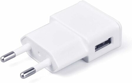 El Jardin - USB Stekker - Losse oplader - Adapter - 5 W - USB 2.0 A - Reisstekker - Wit