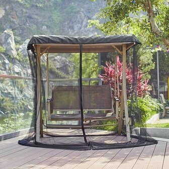 Insectennet schommelbank Groot