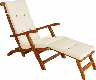 Ligbedkussen 173 x 43 x 6 cm Beige