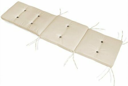 Ligbedkussen 173 x 43 x 6 cm Beige