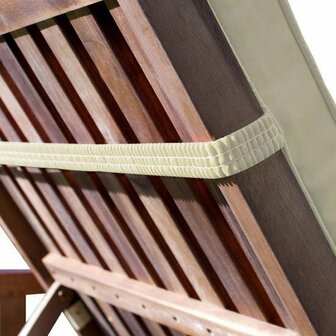 Ligbedkussen 195 x 55 x 5 cm Beige