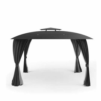 Paviljoen 3.3 x 3.3 Monte Cito Antraciet