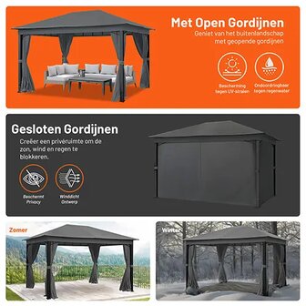 Paviljoen 4 x 3 Austin Antraciet
