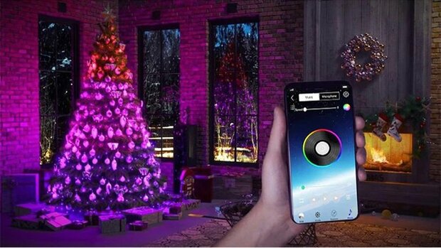 Kerstboom verlichting - LED - afstandbediening - 200 LED - Gratis LED Kerstkaart Clips