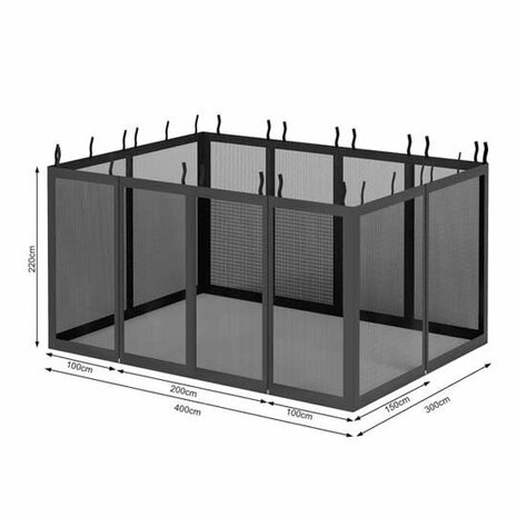 Insectennet Haines Zwart