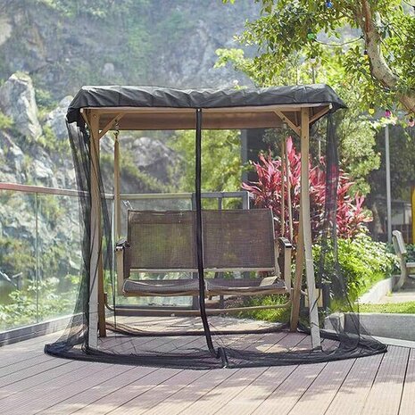 Insectennet schommelbank Groot