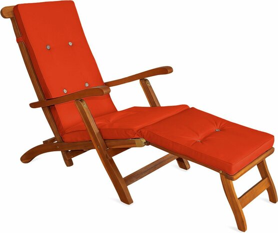 Ligbedkussen 173 x 43 x 6 cm Oranje