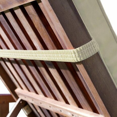 Ligbedkussen 195 x 55 x 5 cm Beige