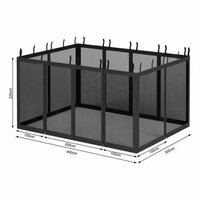 Insectennet 4 x 3 x 2 cm Zwart - 6 Ritsen