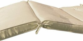 Ligbedkussen 195 x 55 x 5 cm Beige